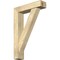Ekena Millwork Traditional Block Rough Sawn Bracket w/ Offset Brace, Douglas Fir, 6"W x 24"D x 36"H BKT0604X24X36TRA05RDF - alternate 1